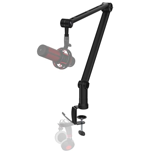 IXTECH Mikrofonarm für Hyperx Quadcast Rode Shure Sm7b Blue Yeti Gaming Mikrofon Halterung Mikrofonständer Tisch für Universelle Studio Mic Podcast Streaming Standmikrofon Boom Arm Elegance Modell von IXTECH