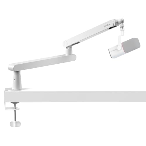 IXTECH Mikrofonarm Verstellbarer 360° drehbarer Mikrofonständer Low Profile Mic Arm mit universeller Halterung voll verstellbar für Profis Microfon Boom Arm Kompatibel HyperX BlueYeti Shure Rode Weiß IXTECH Mikrofonarm Verstellbarer 360° drehbarer Mikrofonständer Low Profile Mic Arm mit universeller Halterung voll verstellbar für Profis Microfon Boom Arm Kompatibel HyperX BlueYeti Shure Rode Weiß von IXTECH