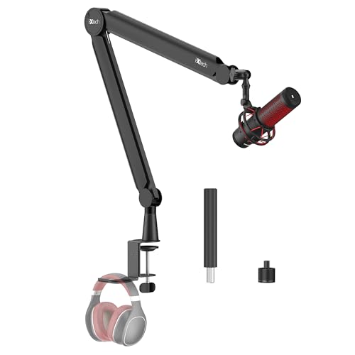 IXTECH Mikrofonarm für Rode Shure Sm7b Blue Yeti Hyperx Quadcast Gaming Mikrofon Halterung Mikrofonständer Tisch für Universelle Studio Mic Podcast Streaming Standmikrofon Boom Arm,Valiant-Pro von IXTECH