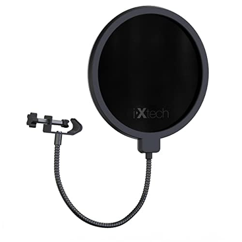 IXTECH Popfilter für Blue Yeti-Mikrofon, doppelschichtiger Schallschutz, Schildwächter, Windschutz mit flexiblem 360-Grad-Schwanenhals-Clip, Stabilisierend IXTECH Popfilter für Blue Yeti-Mikrofon, doppelschichtiger Schallschutz, Schildwächter, Windschutz mit flexiblem 360-Grad-Schwanenhals-Clip, Stabilisierend von IXTECH