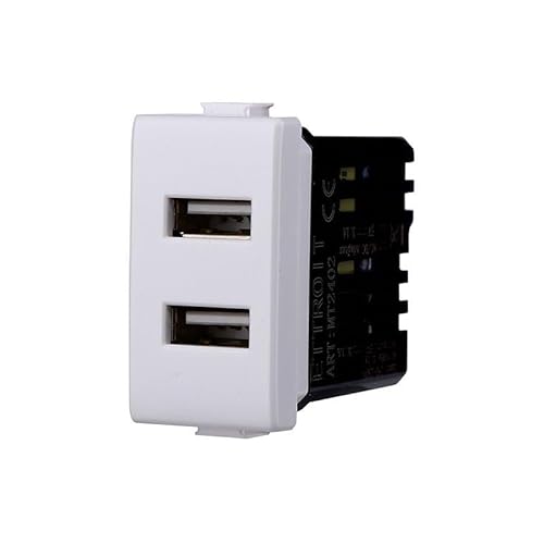 Bticino Matix 5 V DC 2,1 A Dual-Ladebuchse USB Typ A kompatibel Weiß von IXTRIMA