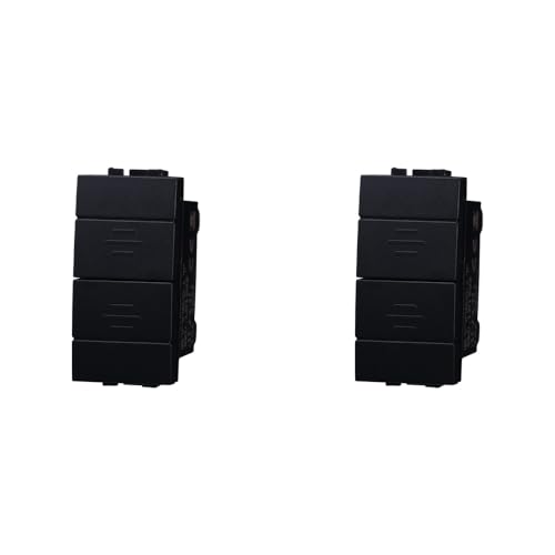 IXTRIMA Interlock-Knopf mit doppelter Duschstange 1P + 1P 10A Farbe Schwarz kompatibel mit Bticino Living International/Light 2 Stück IXTRIMA Interlock-Knopf mit doppelter Duschstange 1P + 1P 10A Farbe Schwarz kompatibel mit Bticino Living International/Light 2 Stück von IXTRIMA