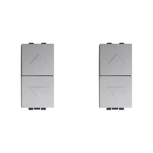 IXTRIMA Schalterschalter 2P 10A Rollläden Farbe Grau kompatibel mit Bticino Living International von IXTRIMA