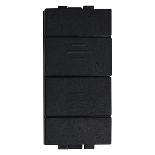 IXTRIMA Schalterschalter 2P 10A Rollläden Farbe Schwarz kompatibel mit Bticino Living International/Light von IXTRIMA