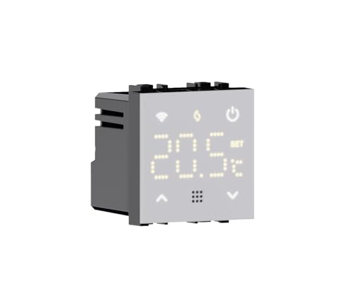 IXTRIMA Unterputz-Thermostat programmierbares Modul 2P 240 V Touch-Display mit Hintergrundbeleuchtung Farbe weiß kompatibel mit Halterungen Bticino Living IXTRIMA Unterputz-Thermostat programmierbares Modul 2P 240 V Touch-Display mit Hintergrundbeleuchtung Farbe weiß kompatibel mit Halterungen Bticino Living von IXTRIMA