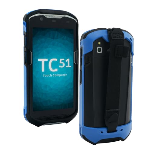 IYOUBOL Schutzhülle für Zebra TC51 TC510K TC52 TC56 TC57, robust, mit Handschlaufe, Blau von IYOUBOL
