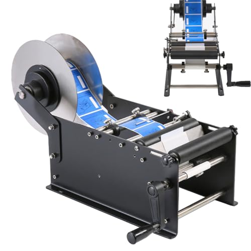 IYUESQ Etikettenapplikator, Flaschenetikettierer, Etikettiermaschine für runde Flaschen, Etikettenbreite 10–110 mm, Einstellbarer Etikettenspender, Etikettenlänge 10–300 mm, manuelle Etik IYUESQ Etikettenapplikator, Flaschenetikettierer, Etikettiermaschine für runde Flaschen, Etikettenbreite 10–110 mm, Einstellbarer Etikettenspender, Etikettenlänge 10–300 mm, manuelle Etik von IYUESQ