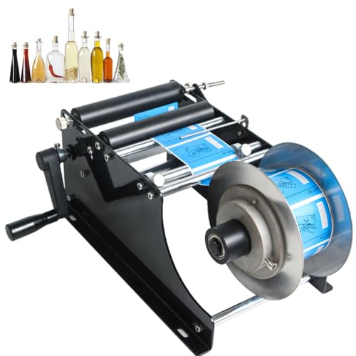 IYUESQ Etikettiermaschine Manuelle/Halbautomatische Runde Etikettiermaschine Runde Flasche Aufkleber Etikett Flasche Etikett Applikator für Runde IYUESQ Etikettiermaschine Manuelle/Halbautomatische Runde Etikettiermaschine Runde Flasche Aufkleber Etikett Flasche Etikett Applikator für Runde von IYUESQ