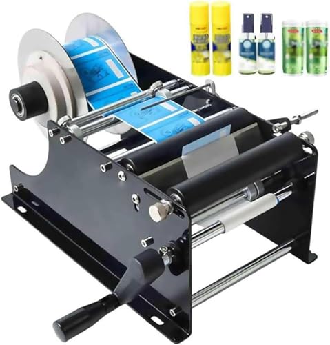 IYUESQ Etikettiermaschine für runde Flaschen, manuelle Etikettiermaschine, 30-mal/Minute, Etikettenbreite 10–110 mm, Länge 10–300 mm, geeignet für Plastikflaschen IYUESQ Etikettiermaschine für runde Flaschen, manuelle Etikettiermaschine, 30-mal/Minute, Etikettenbreite 10–110 mm, Länge 10–300 mm, geeignet für Plastikflaschen von IYUESQ