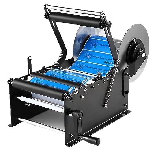 IYUESQ Etikettiermaschine für runde Flaschen, manuelle Flaschenetikettiermaschine, verbreiterndes Design, Etikettenbreite 10–160 mm, Arbeitsgeschwindigkeit 15–30 Flaschen/Minute, für Dose IYUESQ Etikettiermaschine für runde Flaschen, manuelle Flaschenetikettiermaschine, verbreiterndes Design, Etikettenbreite 10–160 mm, Arbeitsgeschwindigkeit 15–30 Flaschen/Minute, für Dose von IYUESQ