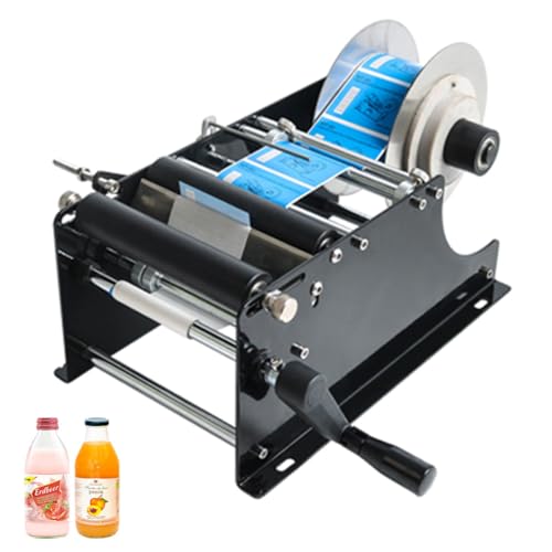 IYUESQ Flaschenetikettiermaschine - Einstellbare halbautomatische Etikettiermaschine Manuelle Etikettiermaschine für 15–120 mm große Dosen und Flaschen IYUESQ Flaschenetikettiermaschine - Einstellbare halbautomatische Etikettiermaschine Manuelle Etikettiermaschine für 15–120 mm große Dosen und Flaschen von IYUESQ