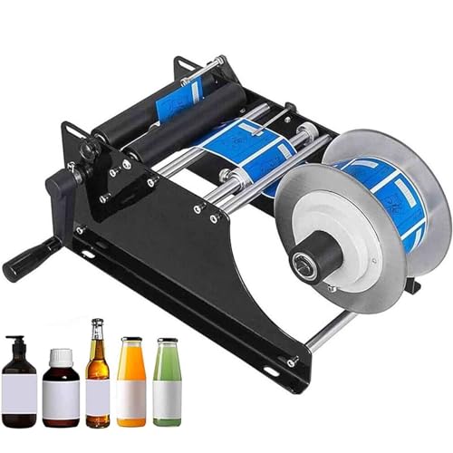 IYUESQ MT-30 Etikettiermaschine für runde Flaschen, manueller Etikettenapplikator, einstellbare halbautomatische Etikettiermaschine, selbstklebend für Dosen und Flaschen IYUESQ MT-30 Etikettiermaschine für runde Flaschen, manueller Etikettenapplikator, einstellbare halbautomatische Etikettiermaschine, selbstklebend für Dosen und Flaschen von IYUESQ