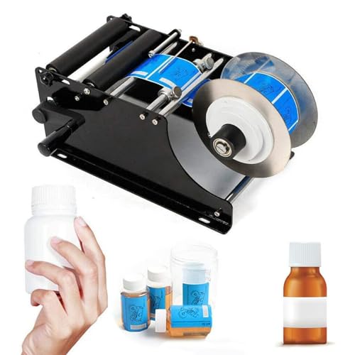 IYUESQ Manuelle Etikettiermaschine, 30-mal/Minute Etikettenapplikator, Etikettiermaschine für runde Flaschenaufkleber, Etikettierer für Dosen, Plastik-, Glas- und Metallflaschen IYUESQ Manuelle Etikettiermaschine, 30-mal/Minute Etikettenapplikator, Etikettiermaschine für runde Flaschenaufkleber, Etikettierer für Dosen, Plastik-, Glas- und Metallflaschen von IYUESQ