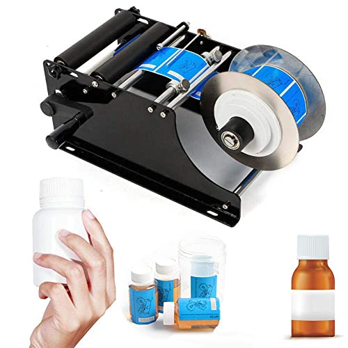 IYUESQ Manuelle Etikettiermaschine, Etikettenapplikator, runder Flaschenaufkleber, einfach zu bedienen, für Dosen, Kunststoff, Glas, Metallflaschen IYUESQ Manuelle Etikettiermaschine, Etikettenapplikator, runder Flaschenaufkleber, einfach zu bedienen, für Dosen, Kunststoff, Glas, Metallflaschen von IYUESQ