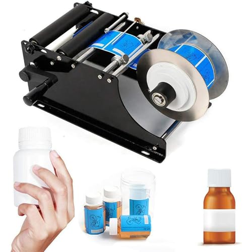 IYUESQ Manuelle Etikettiermaschine, Etikettiermaschine für runde Flaschen, 30-mal/Minute Etikettenapplikator, für Dosen, Plastik-, Glas- und Metallflaschen, für Selbstklebende Etiketten/B IYUESQ Manuelle Etikettiermaschine, Etikettiermaschine für runde Flaschen, 30-mal/Minute Etikettenapplikator, für Dosen, Plastik-, Glas- und Metallflaschen, für Selbstklebende Etiketten/B von IYUESQ