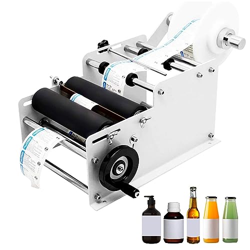 IYUESQ Manuelle Etikettiermaschine für runde Flaschen, Applikatormaschine, Arbeitsgeschwindigkeit 30 Mal/Minute, für Etiketten mit Einer Breite von 10–110 mm und Einer Länge von 10–300 mm IYUESQ Manuelle Etikettiermaschine für runde Flaschen, Applikatormaschine, Arbeitsgeschwindigkeit 30 Mal/Minute, für Etiketten mit Einer Breite von 10–110 mm und Einer Länge von 10–300 mm von IYUESQ