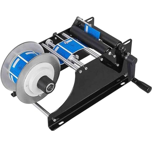 IYUESQ Manuelle Etikettiermaschine für runde Flaschen, Etikettenapplikator für Kunststoff- und Glasflaschen, Flaschenetikettiermaschine mit 10–30 Stück/min, Etikettenbreite 26–130 mm, Bie IYUESQ Manuelle Etikettiermaschine für runde Flaschen, Etikettenapplikator für Kunststoff- und Glasflaschen, Flaschenetikettiermaschine mit 10–30 Stück/min, Etikettenbreite 26–130 mm, Bie von IYUESQ