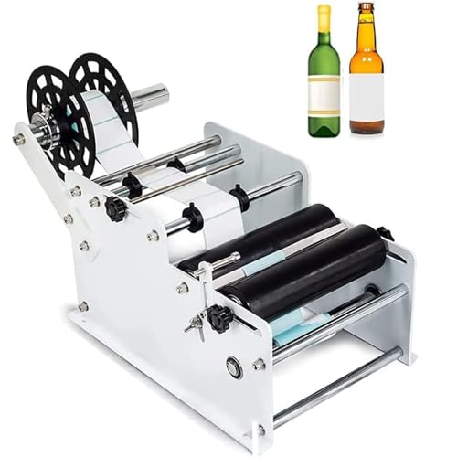 IYUESQ Manuelle Etikettiermaschine für runde Flaschen, Flaschenetikettierer mit Einstellbarer Größe, 15–120 mm Durchmesser, Etikettenapplikator für runde Flaschen, Aufkleber-Etikettendruc IYUESQ Manuelle Etikettiermaschine für runde Flaschen, Flaschenetikettierer mit Einstellbarer Größe, 15–120 mm Durchmesser, Etikettenapplikator für runde Flaschen, Aufkleber-Etikettendruc von IYUESQ