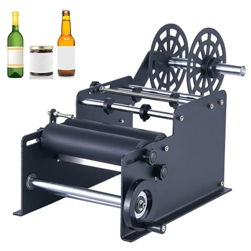 IYUESQ Manuelle Etikettiermaschine für runde Flaschen, Flaschenetikettierer mit Einstellbarer Größe, 15–120 mm Durchmesser, Etikettenapplikator für runde Flaschen, Aufkleber-Etikettendruc IYUESQ Manuelle Etikettiermaschine für runde Flaschen, Flaschenetikettierer mit Einstellbarer Größe, 15–120 mm Durchmesser, Etikettenapplikator für runde Flaschen, Aufkleber-Etikettendruc von IYUESQ