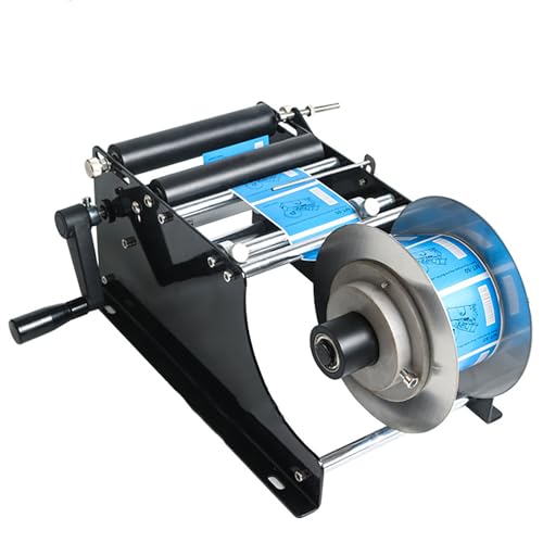 IYUESQ Manuelle Etikettiermaschine für runde Flaschen, manueller Etikettenapplikator, selbstklebend, 10–110 mm Länge, 10–300 mm Etikett, für runde Flaschen aus Glas, Kunststoff, Metall us IYUESQ Manuelle Etikettiermaschine für runde Flaschen, manueller Etikettenapplikator, selbstklebend, 10–110 mm Länge, 10–300 mm Etikett, für runde Flaschen aus Glas, Kunststoff, Metall us von IYUESQ