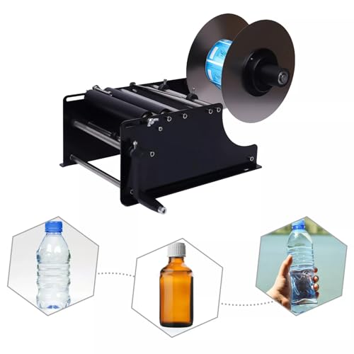 IYUESQ Manuelle Etikettiermaschine für runde Flaschendosen, Etikettenapplikator, Etikettierer, kommerzielle Selbstklebende Etikettierung, halbautomatischer Glas-/Kunststoff-Etikettierer, IYUESQ Manuelle Etikettiermaschine für runde Flaschendosen, Etikettenapplikator, Etikettierer, kommerzielle Selbstklebende Etikettierung, halbautomatischer Glas-/Kunststoff-Etikettierer, von IYUESQ
