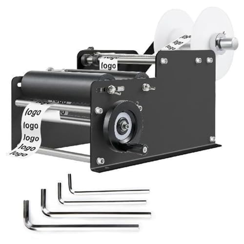 IYUESQ Manuelle Flaschenetikettiermaschine, Handetikettenapplikator, Standard-Rundflaschenetikettierer für PET-Kunststoff, Glas und Metall, Verpackungsmaschine für Lebensmittel, Getränke, IYUESQ Manuelle Flaschenetikettiermaschine, Handetikettenapplikator, Standard-Rundflaschenetikettierer für PET-Kunststoff, Glas und Metall, Verpackungsmaschine für Lebensmittel, Getränke, von IYUESQ