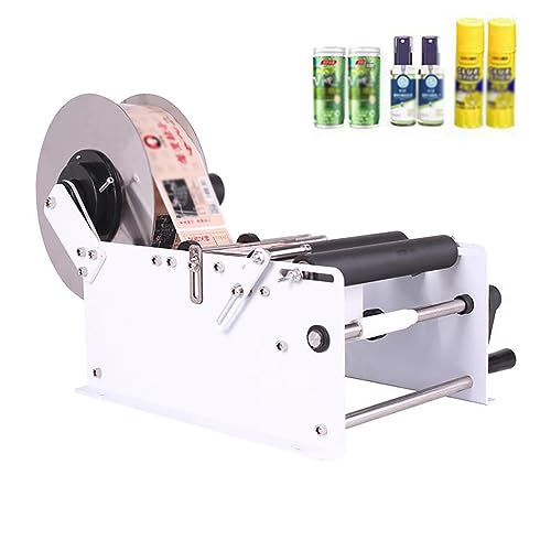 IYUESQ Manuelle Flaschenetikettiermaschine, halbautomatische runde Etikettiermaschine, Etiketteninnendurchmesser 75 m, Etikettenaußendurchmesser 275 mm, Behälterdurchmesser 15–100 mm, für IYUESQ Manuelle Flaschenetikettiermaschine, halbautomatische runde Etikettiermaschine, Etiketteninnendurchmesser 75 m, Etikettenaußendurchmesser 275 mm, Behälterdurchmesser 15–100 mm, für von IYUESQ