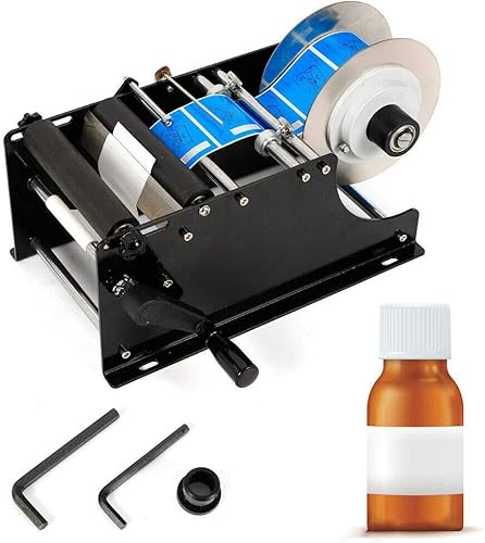 IYUESQ Manueller Flaschenetikettierer, Etikettiermaschine für runde Flaschen, halbautomatische Flaschenetikettiermaschine für Dosen, Plastik-, Glas- und Metallflaschen IYUESQ Manueller Flaschenetikettierer, Etikettiermaschine für runde Flaschen, halbautomatische Flaschenetikettiermaschine für Dosen, Plastik-, Glas- und Metallflaschen von IYUESQ