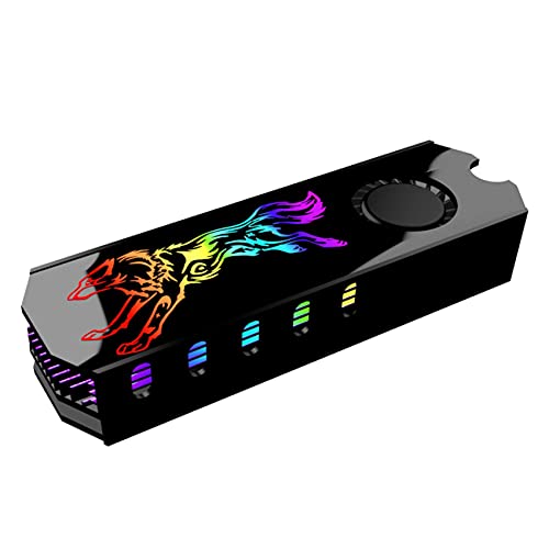 Graootoly M2 SSD Kühlkörper Kühlweste 5V ARGB M.2 2280 Solid State Disk Festplatte Kühler Lüfter Thermal Pad Graootoly M2 SSD Kühlkörper Kühlweste 5V ARGB M.2 2280 Solid State Disk Festplatte Kühler Lüfter Thermal Pad von IYVYI