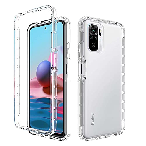 ISOI Kompatibel mit Xiaomi Redmi Note 10/Redmi Note 10s Hülle, 360 Grad Full Body Handyhülle, Transparent Schutzhülle PC Zurück + Silikon Hybrid Rundumschutz Stoßfest - Durchsichtige ISOI Kompatibel mit Xiaomi Redmi Note 10/Redmi Note 10s Hülle, 360 Grad Full Body Handyhülle, Transparent Schutzhülle PC Zurück + Silikon Hybrid Rundumschutz Stoßfest - Durchsichtige von IYVYI