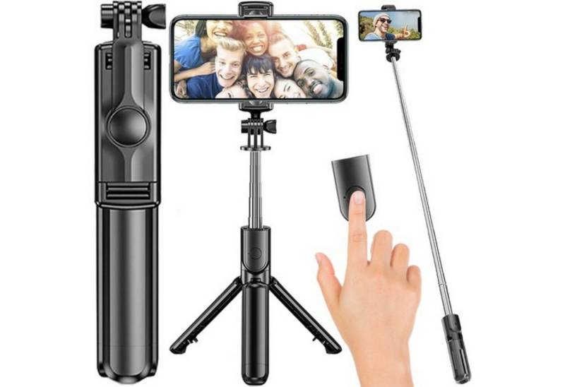 IZOXIS Selfie-Stick Selfie-Stick & Stativ 2-in-1 mit Bluetooth-Fernbedienung Smartphones, 2-in-1 Selfie-Stick & Stativ mit Bluetooth-Fernbedienung von IZOXIS