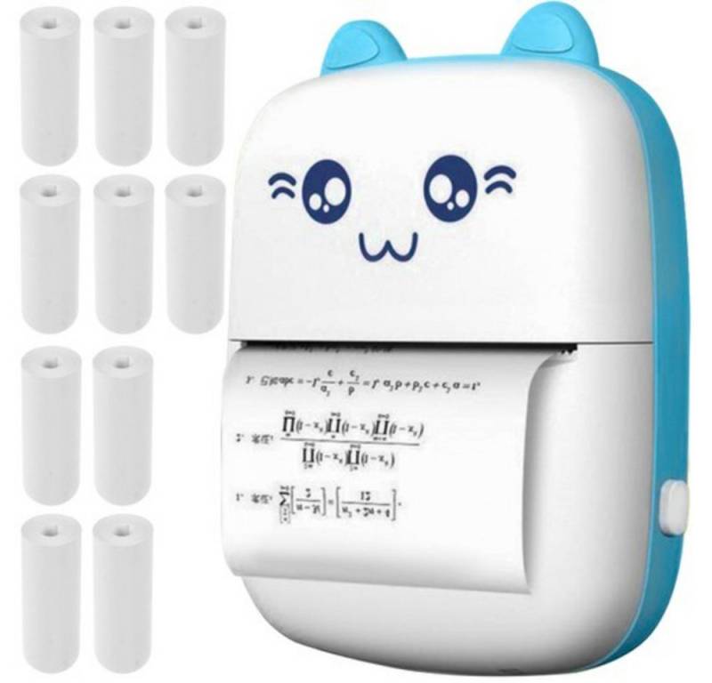 IZOXIS tragbarer Drucker Fotodrucker, (WLAN (Wi-Fi), Thermodrucker mit 11 Rollen) von IZOXIS