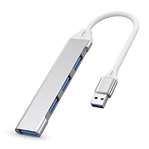 IZyufan USB Hub,4 Port USB 3.0 Hub USB Verteiler,Aluminiumgehäuse 4 Port Datenhub USB Hub,Datenhub für iMac Pro, MacBook Air,Mac Mini/Pro,Surface Pro,Notebook PC,Laptop,USB Flash Drives,Mobile HDD von IZyufan