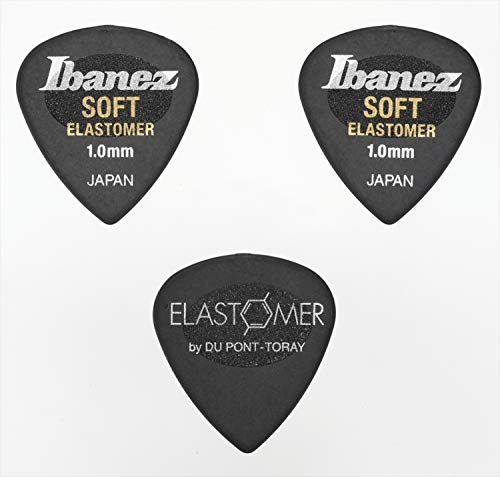 IBANEZ Elastomer Picks Soft - Hazed Black / 3 Stück (BEL16ST10SHBK) von Ibanez