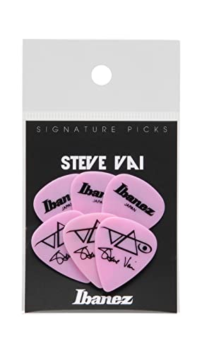 IBANEZ Picks Signature Serie - Steve Vai - 6 Stück Mega Pink 1,0mm Heavy (B1000SV-MP) von Ibanez
