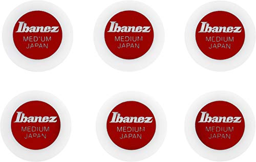 IBANEZ Round Pick 0,8mm - 6 Stück weiß (PPA1M-WH) von Ibanez
