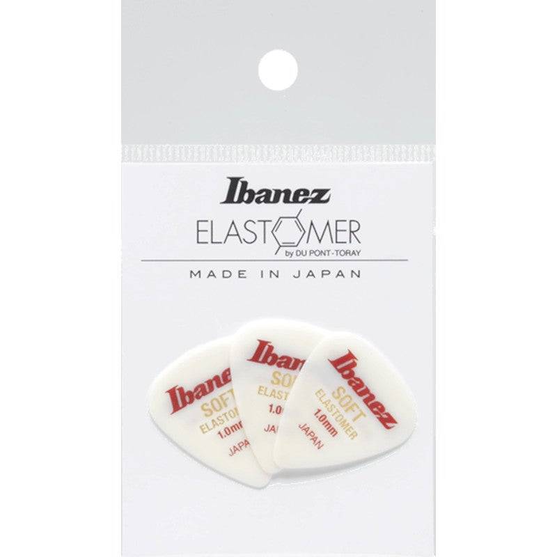 Ibanez BEL14ST10 Soft Elastomer Plectrums, 1.0mm (White, Pack of 3) von Ibanez