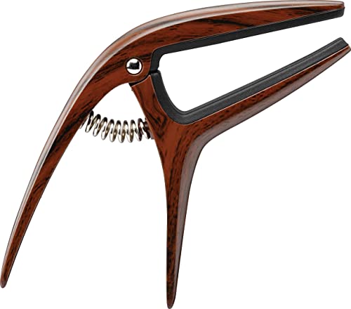 Ibanez ICGC10W Guitar Capo - For Acoustic, Electric and Classical guitar - Single-handed operation - Wood effect. von Ibanez