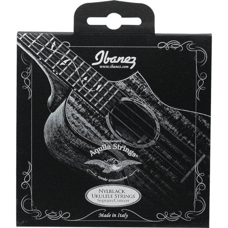 Ibanez NBUKS4 Concert/Soprano Ukulele Strings - Black Nylon Ibanez NBUKS4 Concert/Soprano Ukulele Strings - Black Nylon von Ibanez
