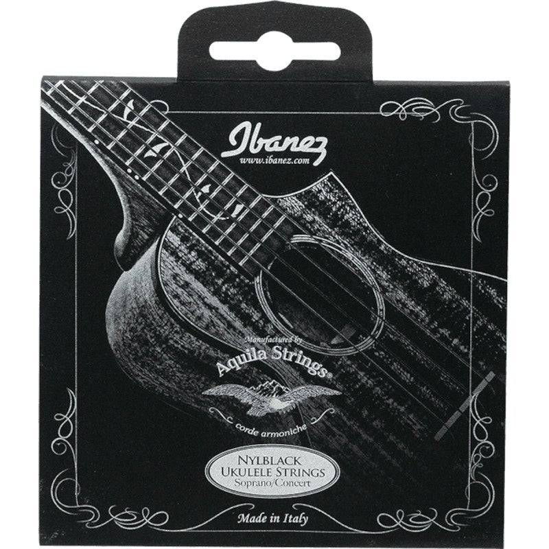 Ibanez NBUKS4 Concert/Soprano Ukulele Strings - Black Nylon von Ibanez