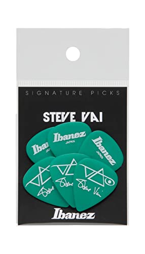 Ibanez Plectrums Steve Vai, Blister Pack Of 6 - Green Ibanez Plectrums Steve Vai, Blister Pack Of 6 - Green von Ibanez
