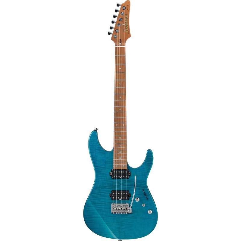 Ibanez Prestige Martin Miller Signature MM1-TAB Transparent Aqua Blue Electric Guitar with Case von Ibanez