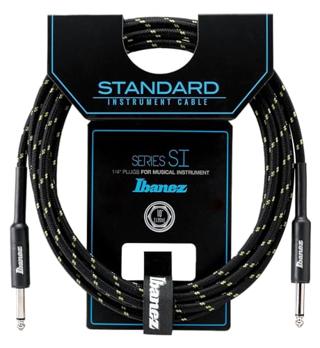Ibanez SI10-BG 10 ft 2 Straight Plugs Standard Woven Instrument Cable - Beige von Ibanez