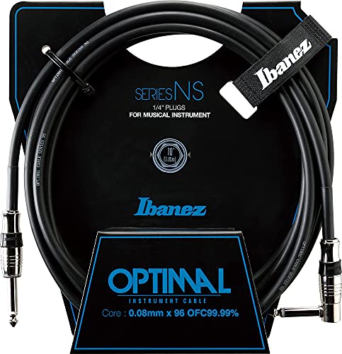 Ibanez Straight and Right Angle Plugs Guitar Instrument Cable, 10 ft von Ibanez