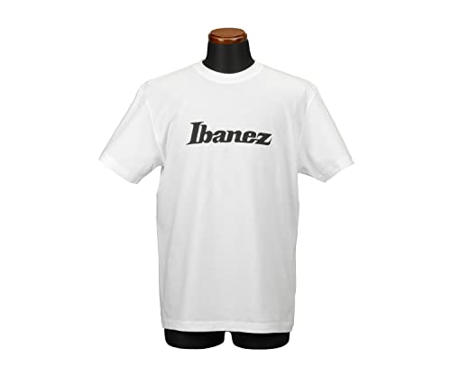 Ibanez T-Shirt "Logo" - Weiß - L, Gitarristen Geschenk (IBAT008L) von Ibanez
