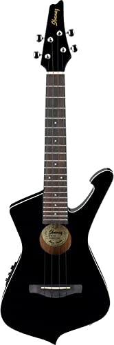 Ibanez UICT10-BK UIC Series Electro-acoustic Ukulele - Iceman - 4 String - Black von Ibanez