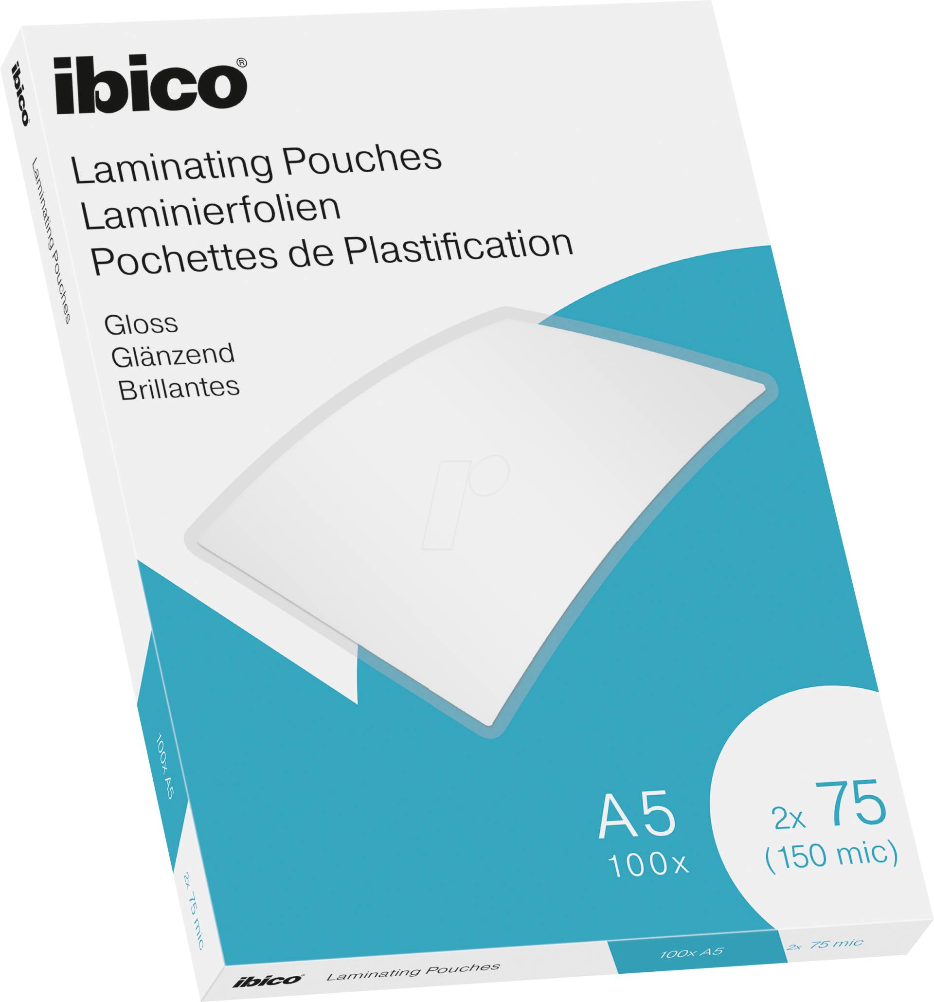 IBICO 627314 - Laminiertasche, A5,  2x75Mic, glänzend, 100St von Ibico