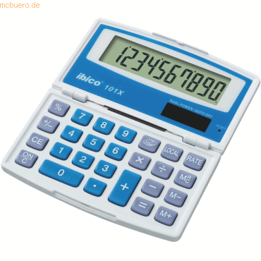 Ibico Taschenrechner 101X weiß/blau von Ibico
