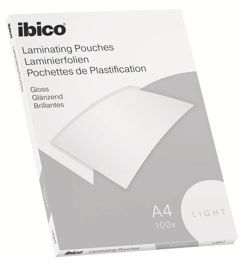 ibico Basics Laminierfolientasche, DIN A4, glänzend, 200 mic von Ibico