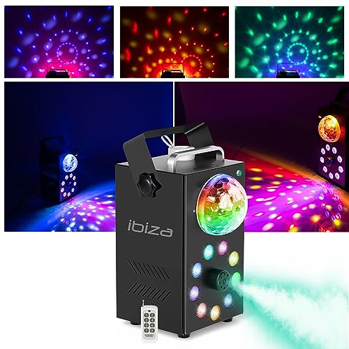 IBIZA FOGGY-ASTRO Nebelmaschine 700W mit Astro- und LED-Effekten Party Disco DJ Rauchmaschine Fog Fogger von Ibiza
